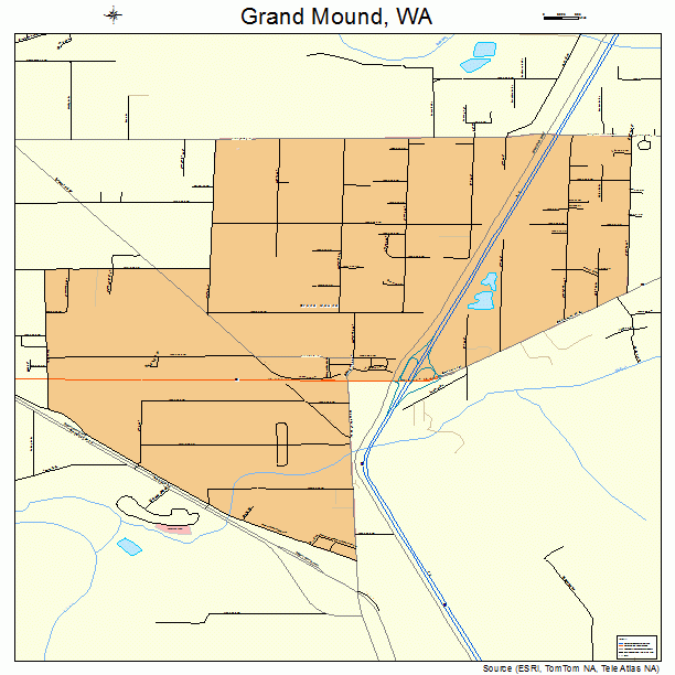 Grand Mound, WA street map