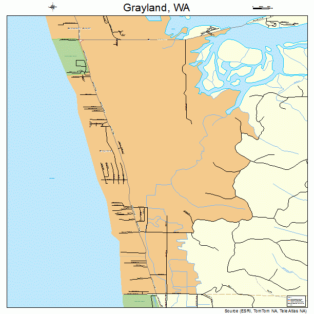 Grayland, WA street map