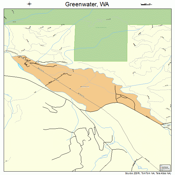 Greenwater, WA street map