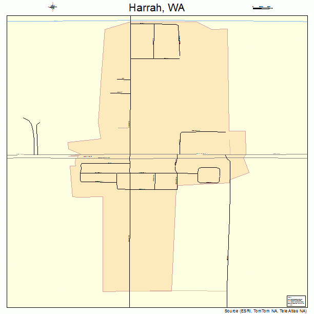Harrah, WA street map