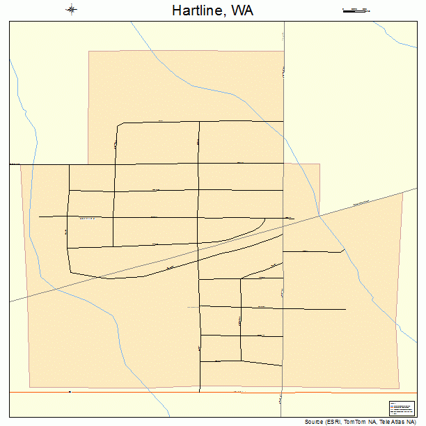 Hartline, WA street map