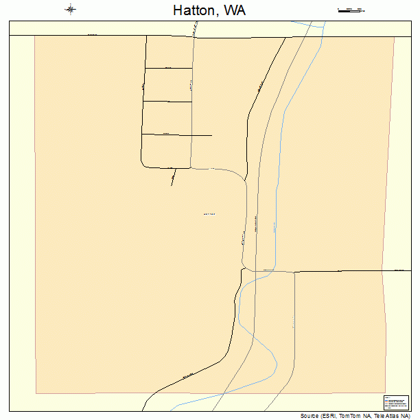 Hatton, WA street map
