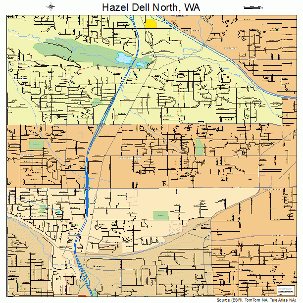 Hazel Dell North, WA street map