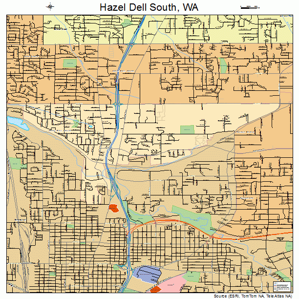 Hazel Dell South, WA street map