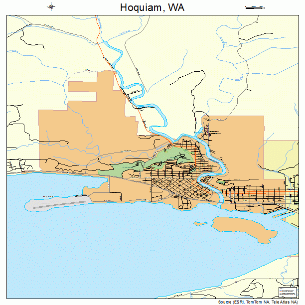 Hoquiam, WA street map