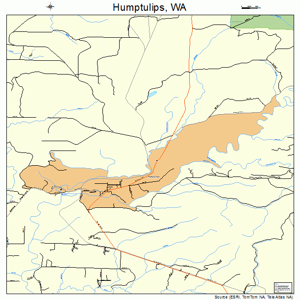 Humptulips, WA street map