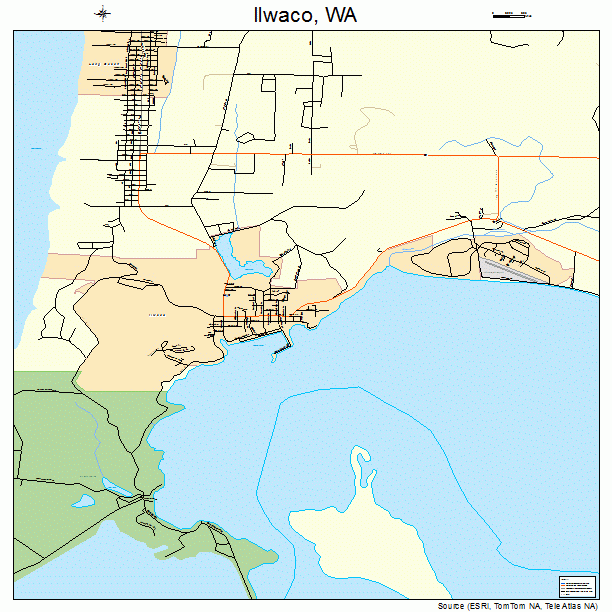 Ilwaco, WA street map