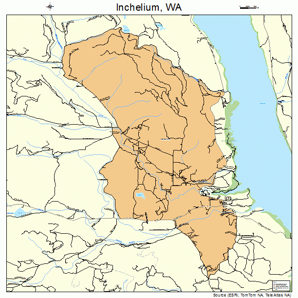 Inchelium, WA street map