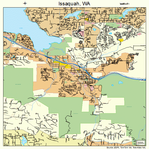 Issaquah, WA street map