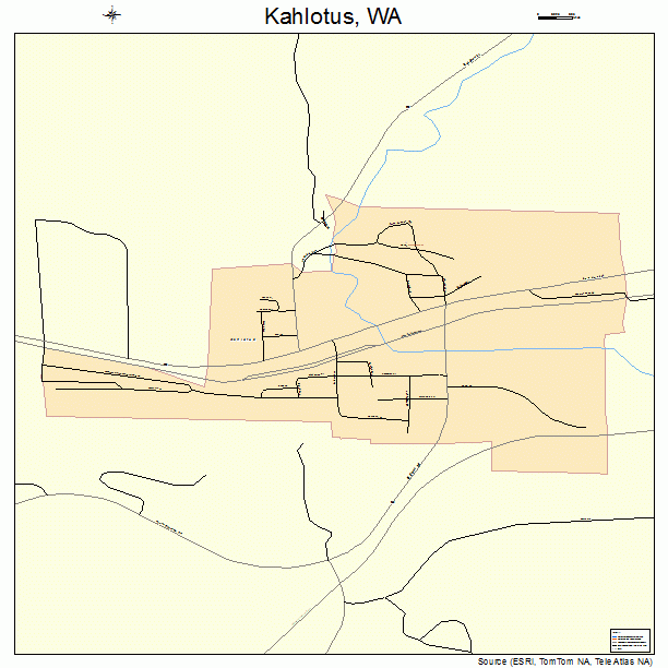 Kahlotus, WA street map