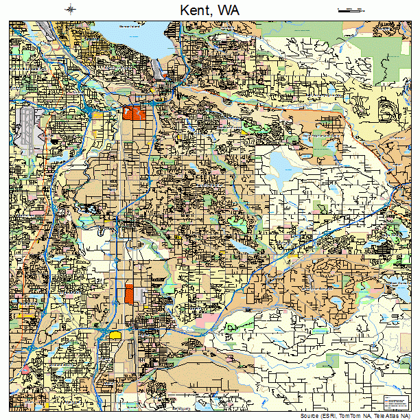 Kent, WA street map