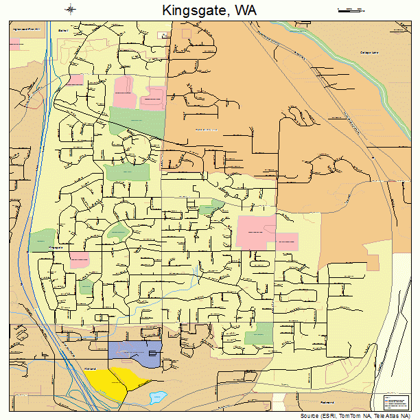 Kingsgate, WA street map