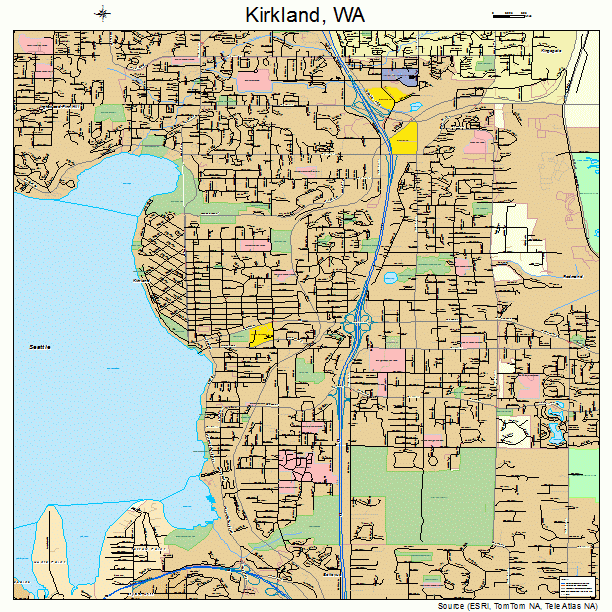 Kirkland, WA street map