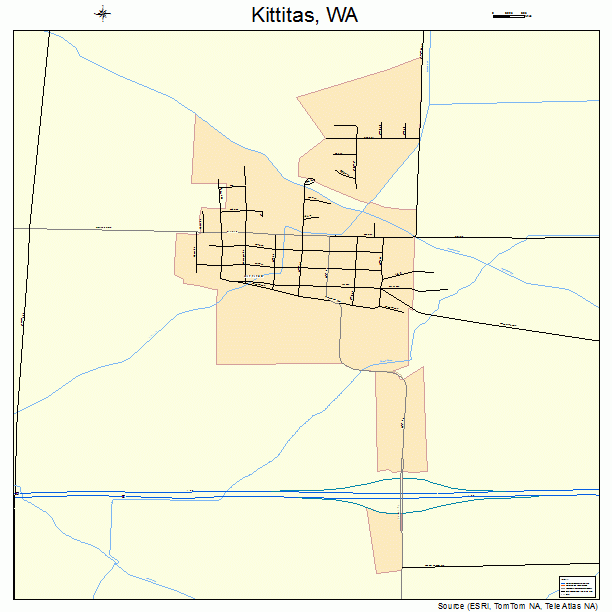 Kittitas, WA street map