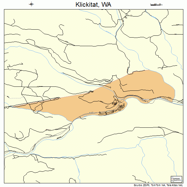 Klickitat, WA street map