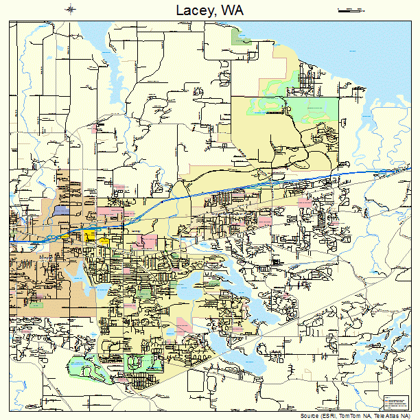 Lacey, WA street map