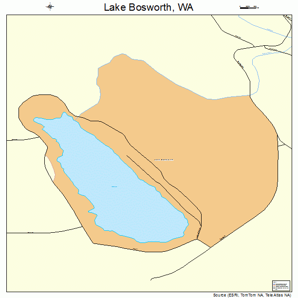 Lake Bosworth, WA street map