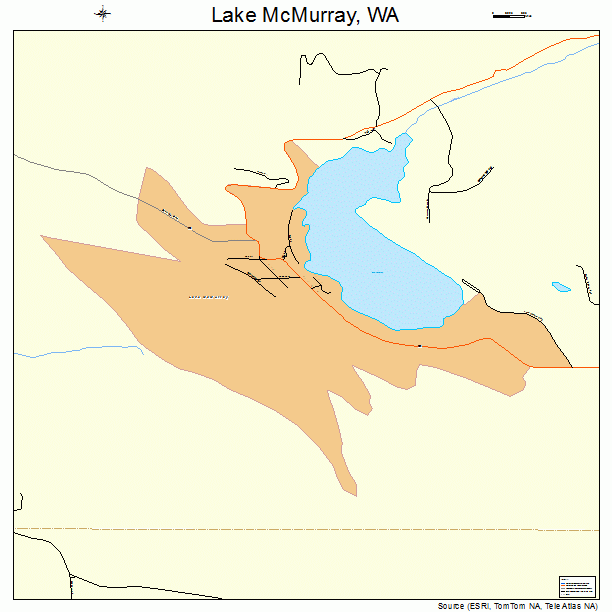 Lake McMurray, WA street map
