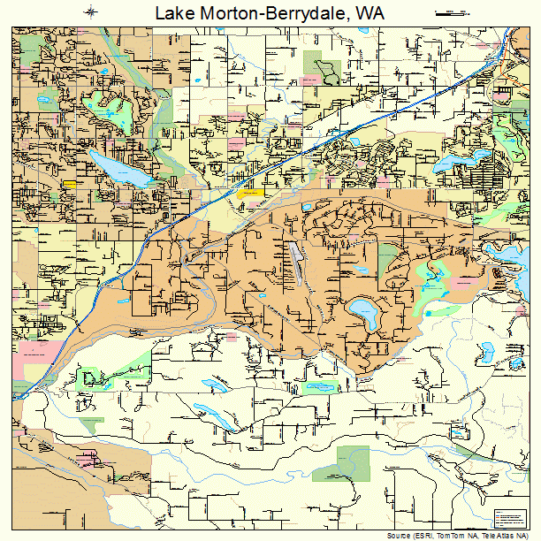Lake Morton-Berrydale, WA street map