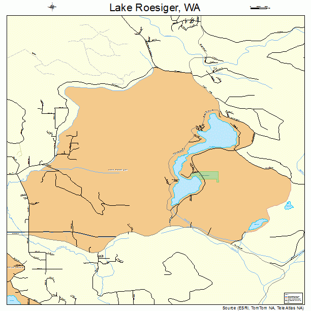 Lake Roesiger, WA street map