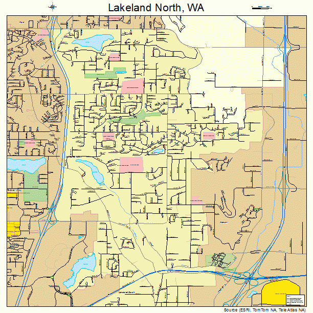 Lakeland North, WA street map