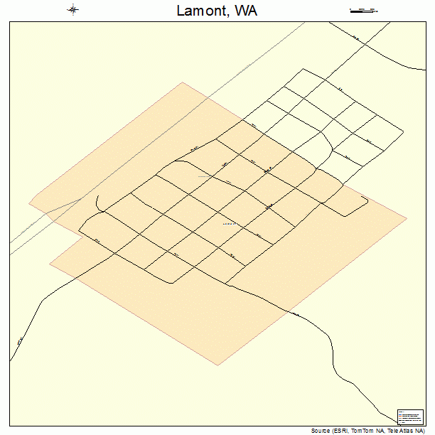 Lamont, WA street map