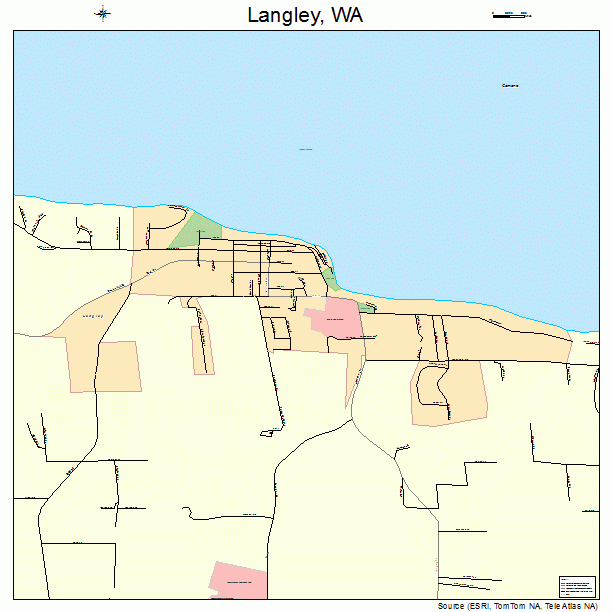 Langley, WA street map