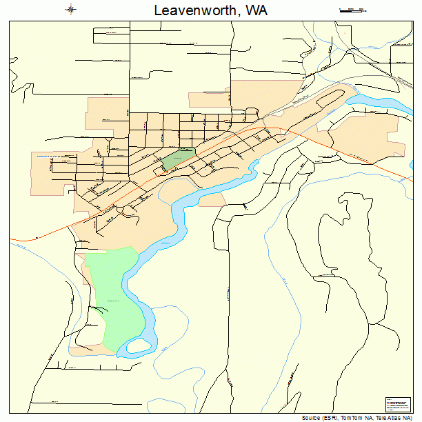 Leavenworth, WA street map