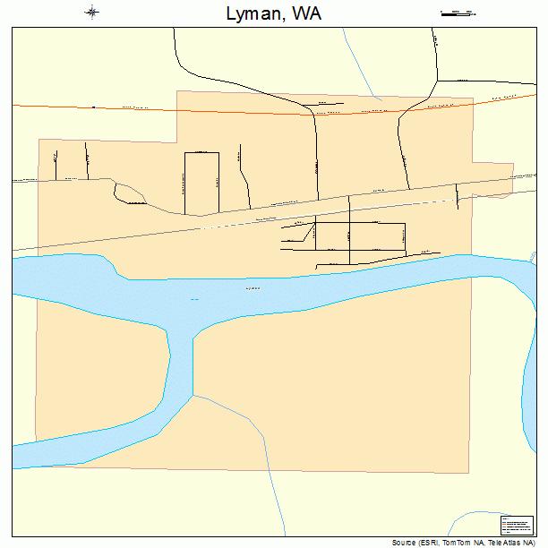 Lyman, WA street map