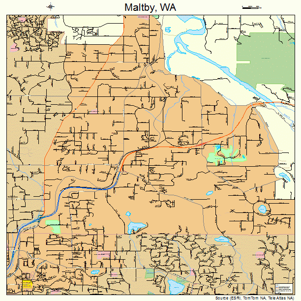 Maltby, WA street map