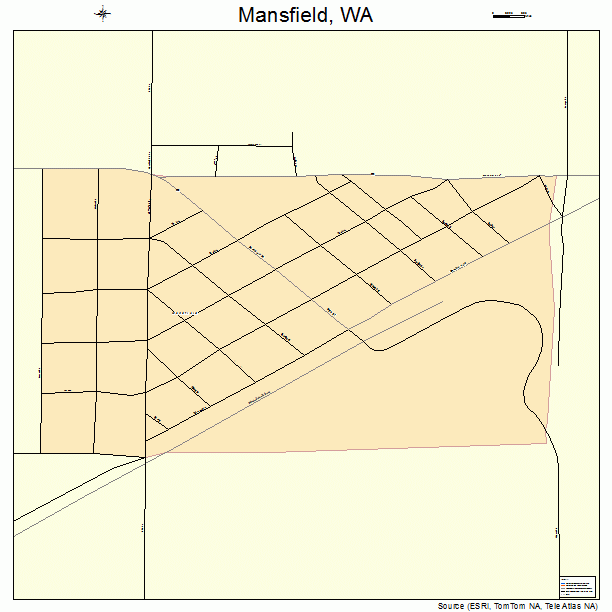 Mansfield, WA street map