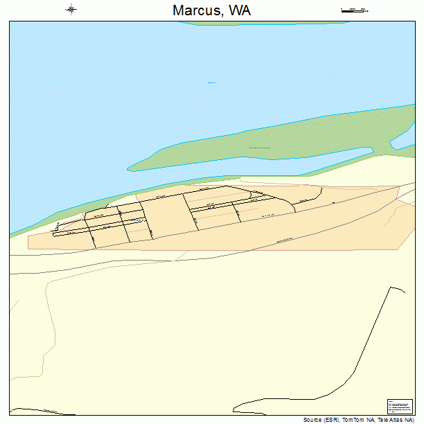 Marcus, WA street map