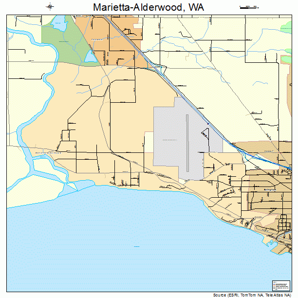 Marietta-Alderwood, WA street map