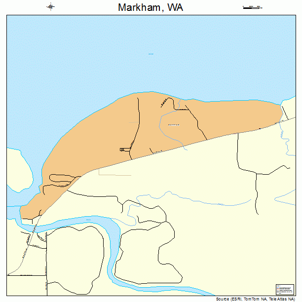 Markham, WA street map