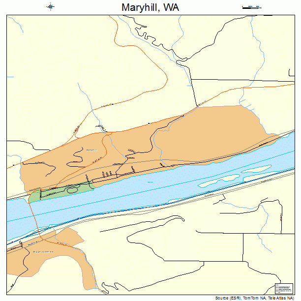 Maryhill, WA street map