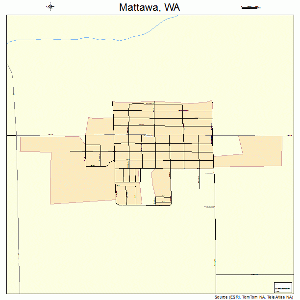 Mattawa, WA street map