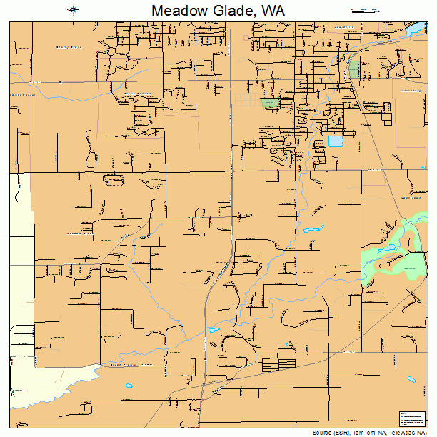 Meadow Glade, WA street map