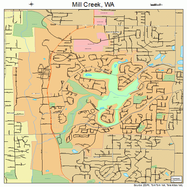 Mill Creek, WA street map