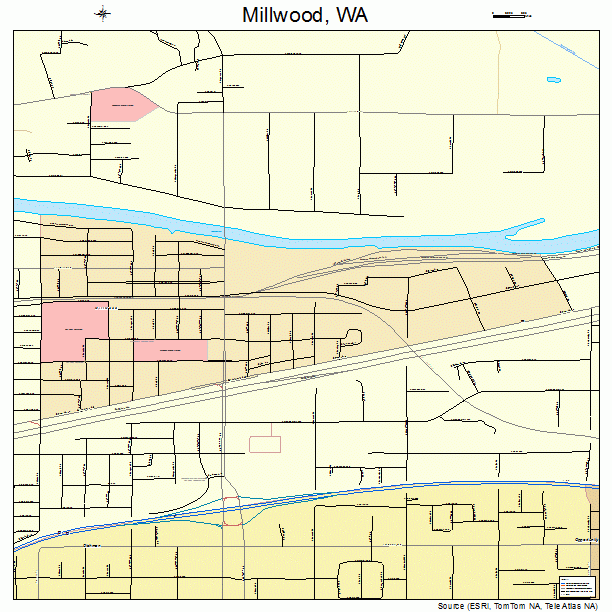 Millwood, WA street map