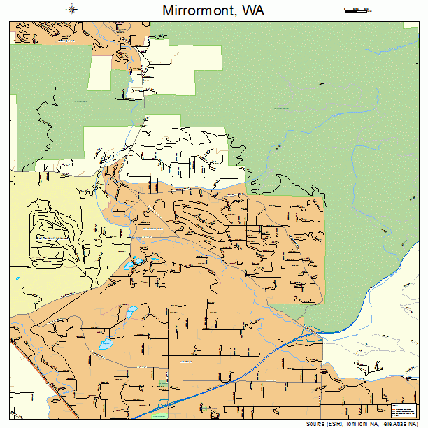 Mirrormont, WA street map