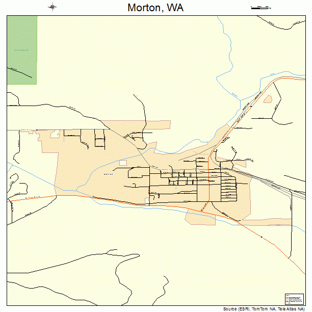 Morton, WA street map