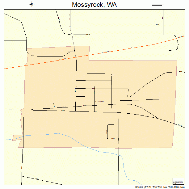 Mossyrock, WA street map