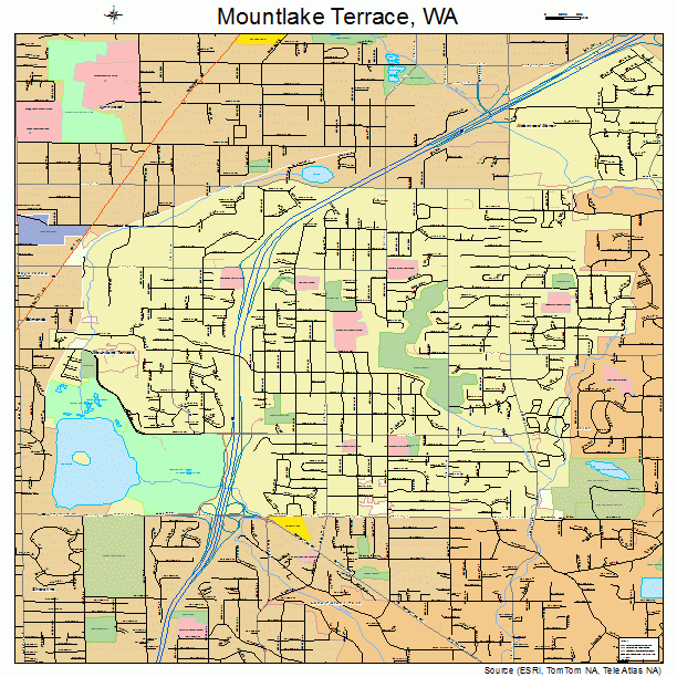 Mountlake Terrace, WA street map