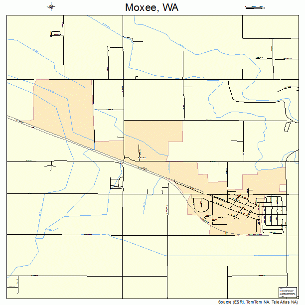 Moxee, WA street map