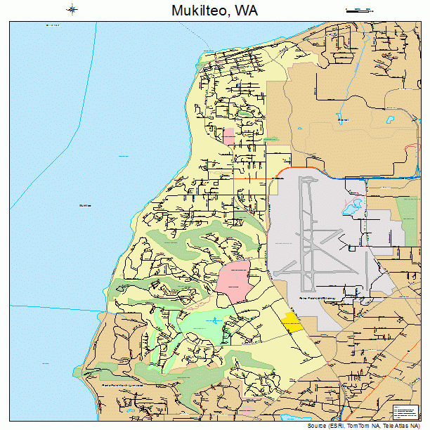 Mukilteo, WA street map