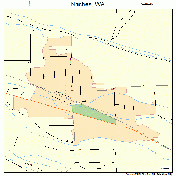 Naches, WA street map