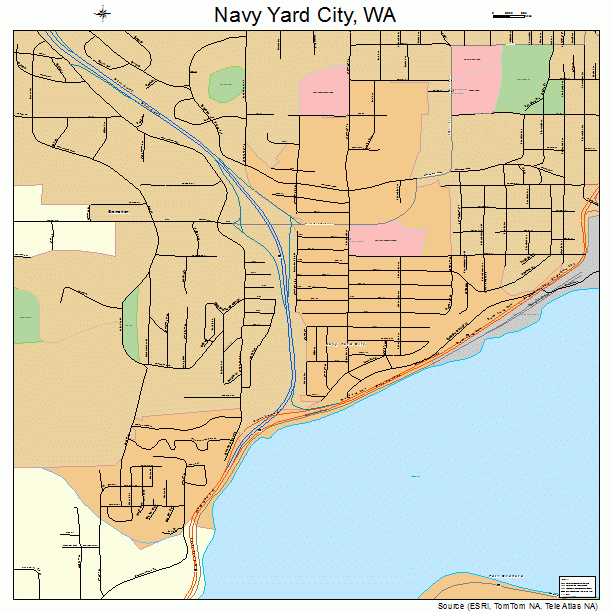 Navy Yard City, WA street map