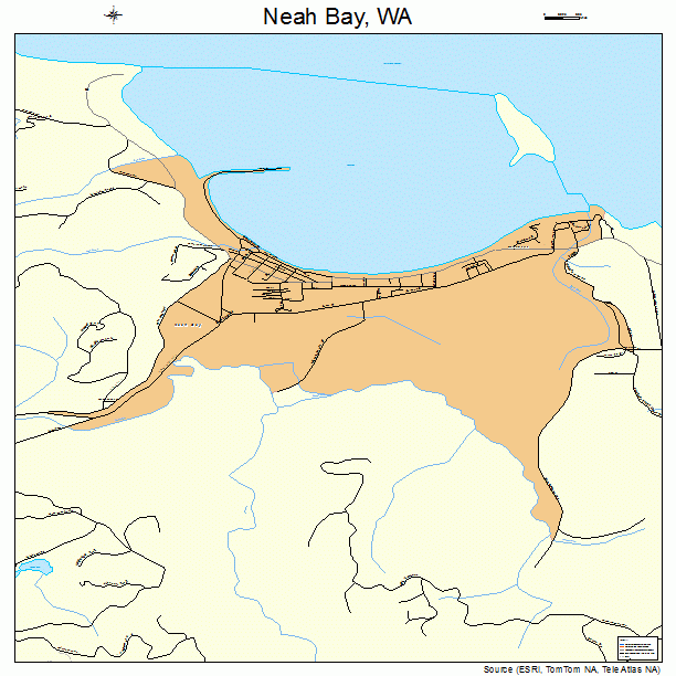 Neah Bay, WA street map