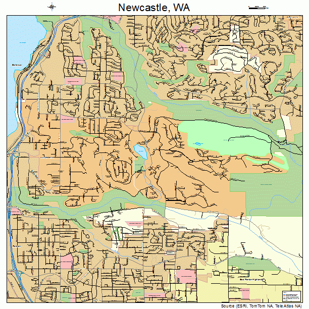 Newcastle, WA street map