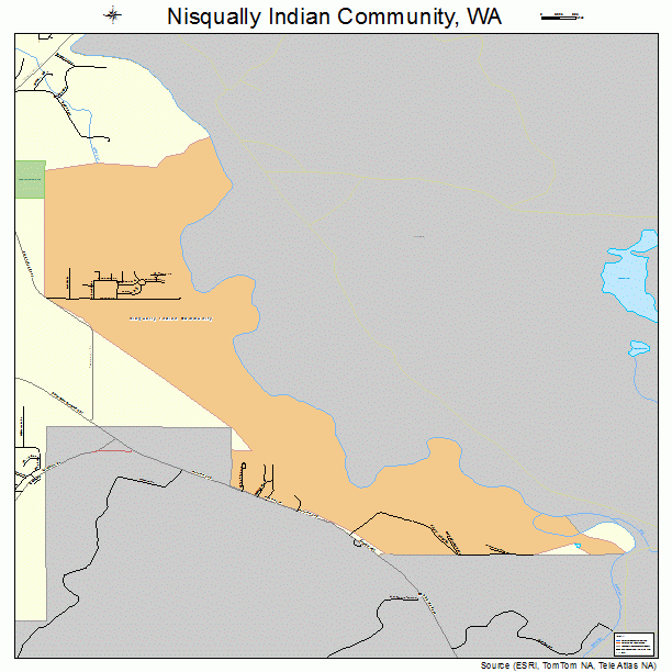 Nisqually Indian Community, WA street map